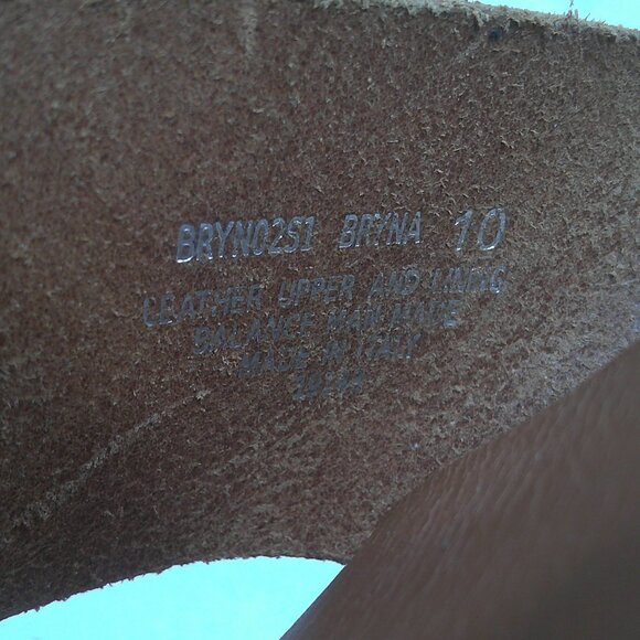 Steve Madden Reto Style Leather Bryna Crisscross Wooden Platform Sandals Size 10 - Picture 7 of 14